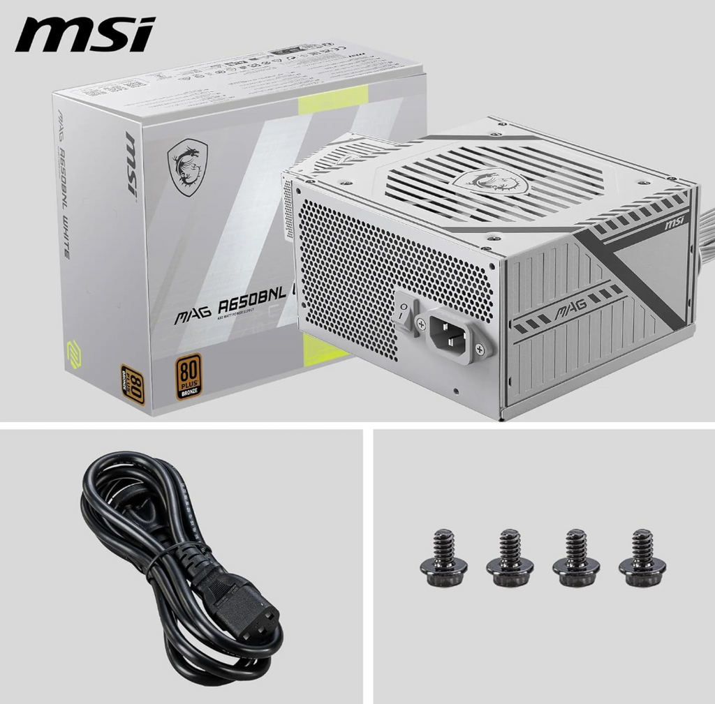 MSI MAG A650BNL – 650W – White Edition