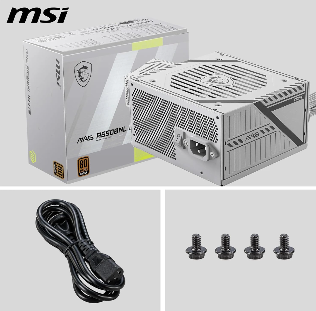 MSI MAG A650BNL – 650W – White Edition
