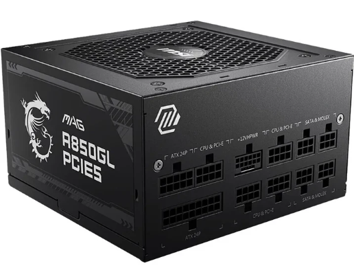 MSI MAG A850GL PCIe5 - 850W - NOIR - ATX