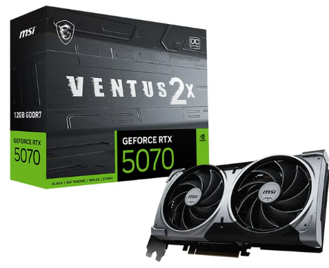 MSI GeForce RTX 5070 VENTUS 2X OC 12 Go