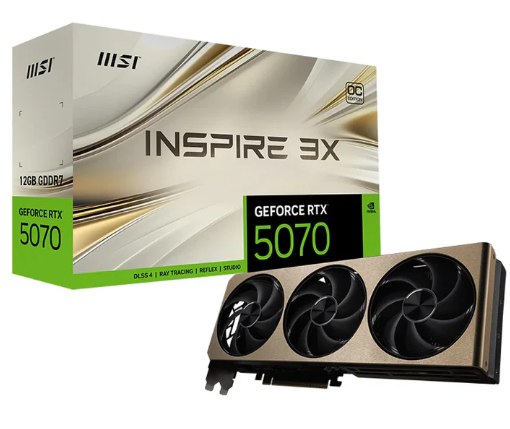 MSI GeForce RTX 5070 Inspire 3X OC 12Go