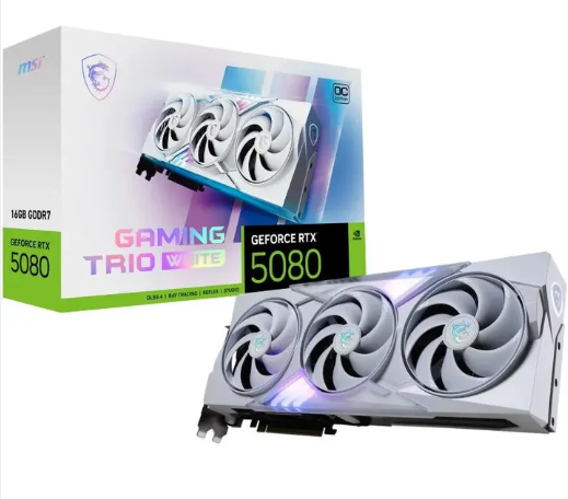 MSI GeForce RTX 5080 16G GAMING TRIO OC WHITE 16Go