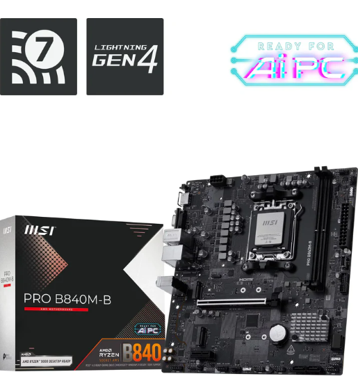 Carte Mère MSI PRO B840M-B (AM5) Micro ATX