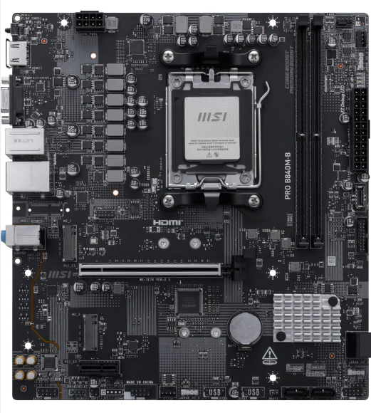 Carte Mère MSI PRO B840M-B (AM5) Micro ATX