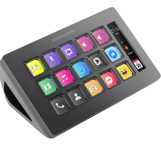 StreamDeck Mars Gaming Slim MSD-One Noir