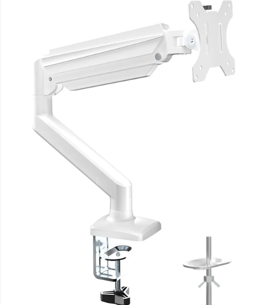 Support Bras Mécanique - Blanc - 1 Moniteur - 17" - 32"