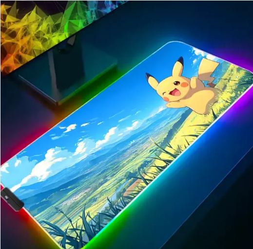 Tapis de Souris Gaming RGB Pokémon - Pikachu