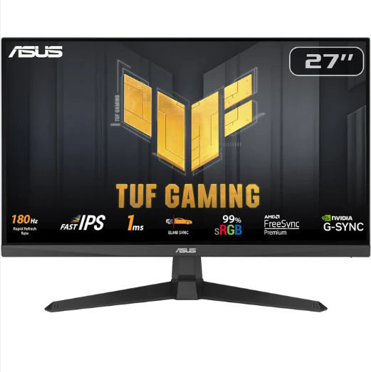 ASUS TUF Gaming 27'' - Full HD / 165 Hz / 1 ms / Plat / Fast IPS