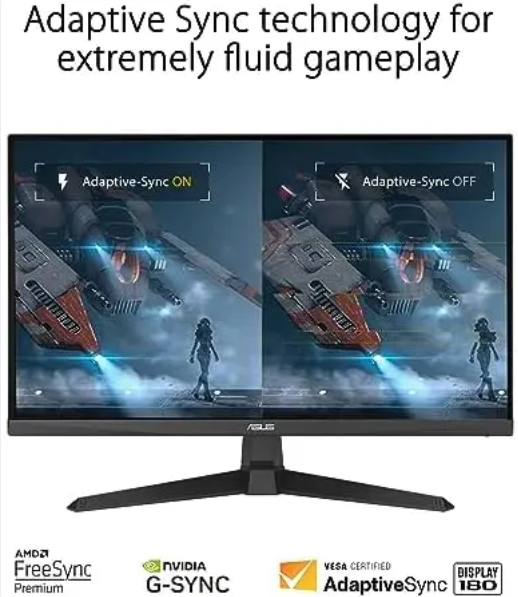 ASUS TUF Gaming 27'' - Full HD / 165 Hz / 1 ms / Plat / Fast IPS