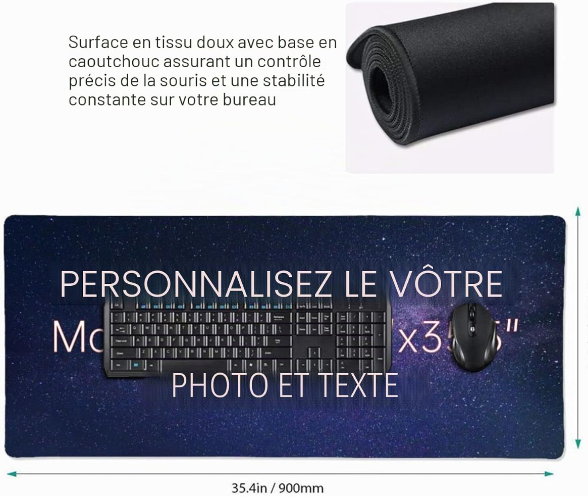 Tapis de Souris Gaming Personnalisable